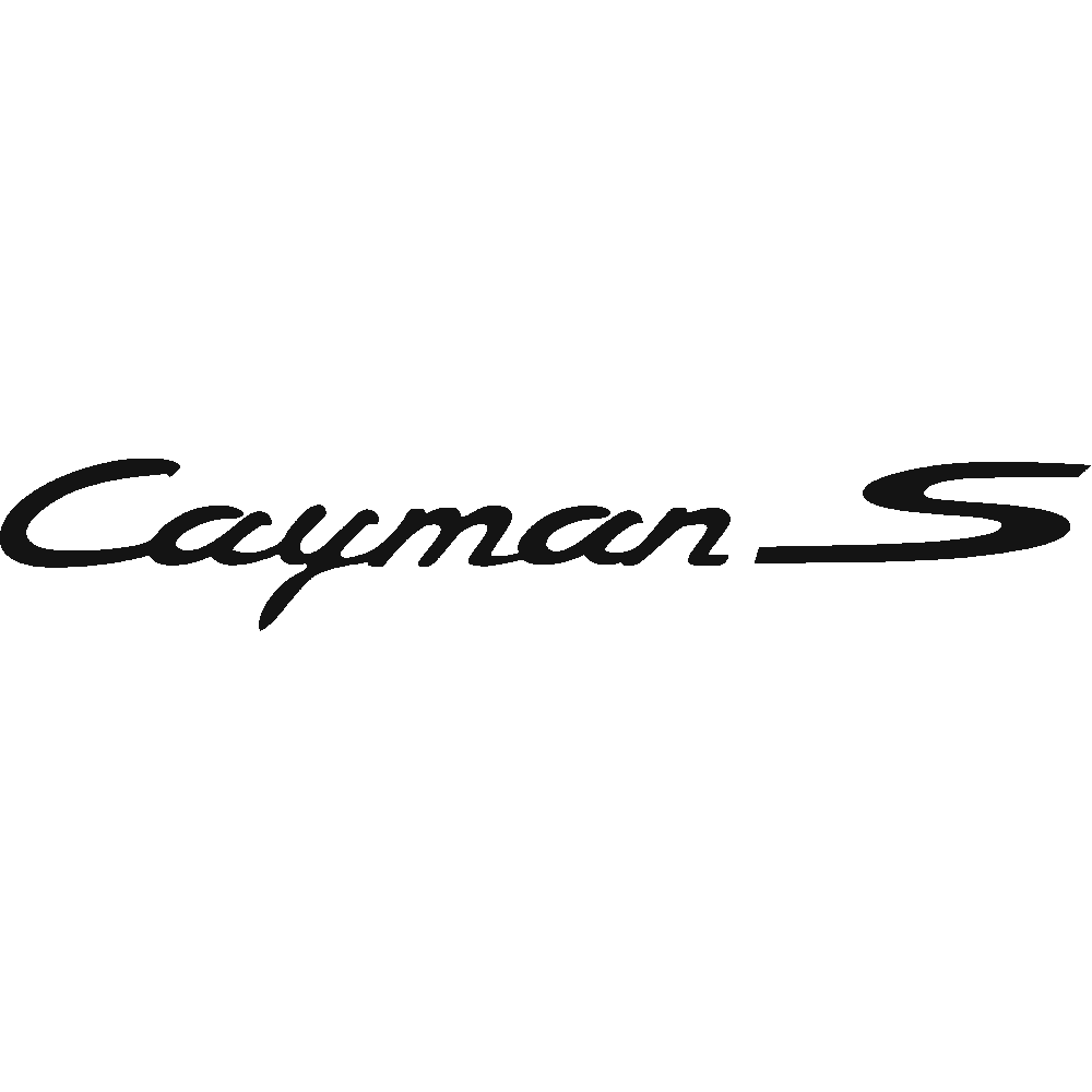 Personnalisation de Porsche Cayman Logo S