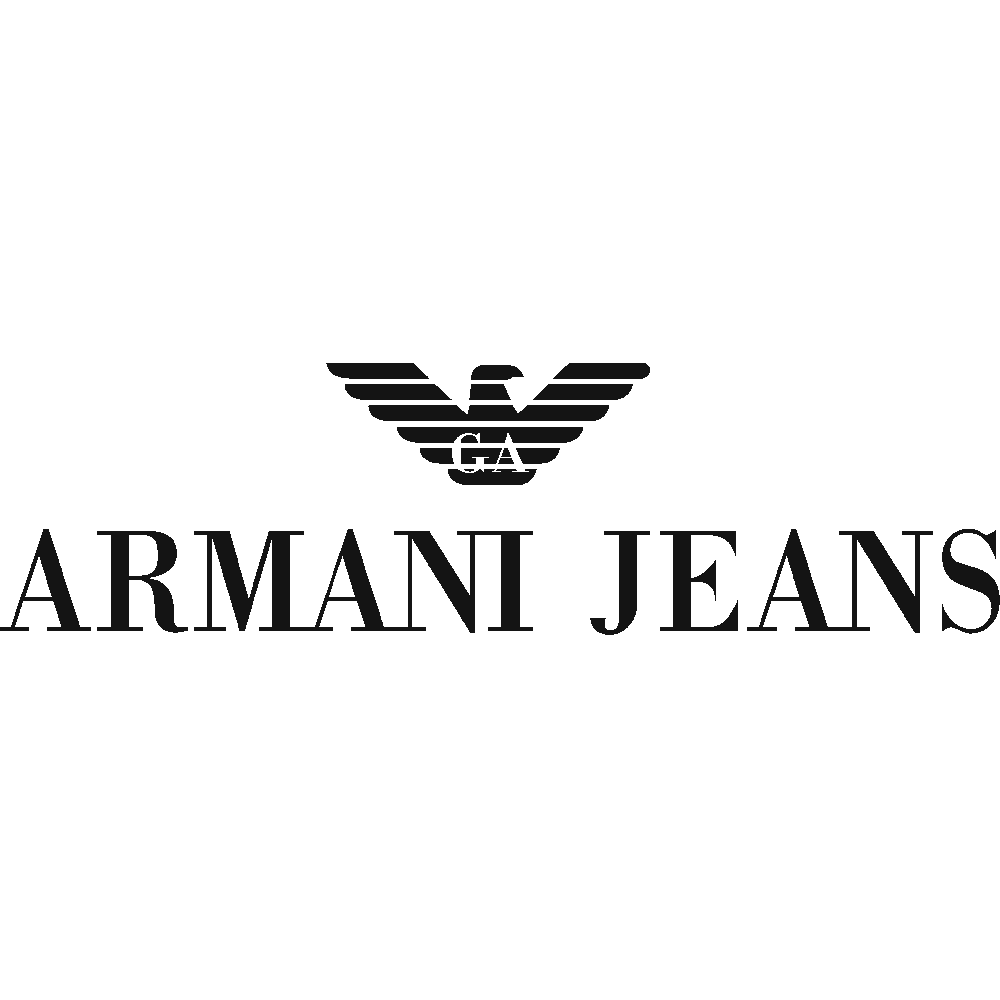 Wall sticker: customization of Armani Jean's Logo