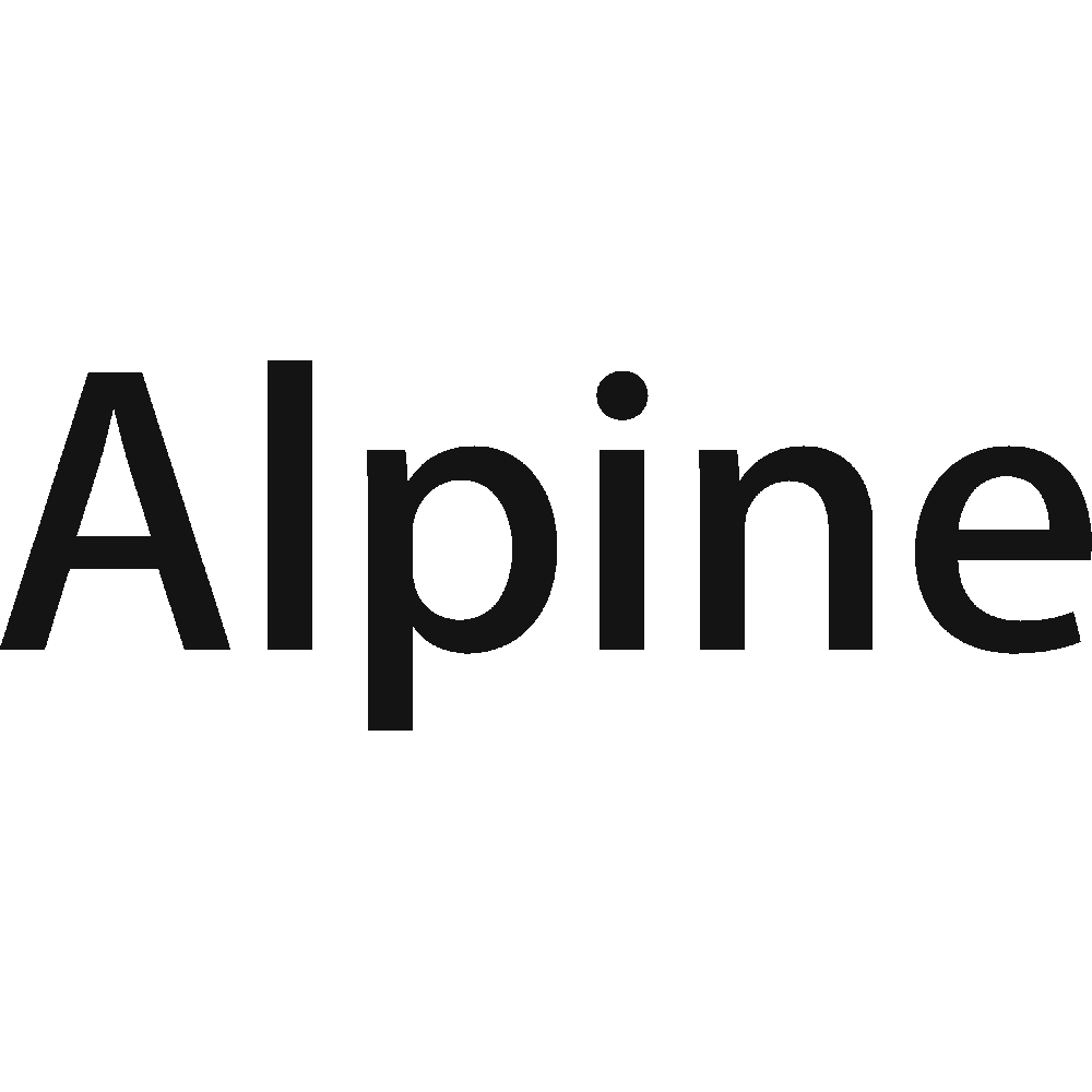 Aanpassing van Alpine Texte