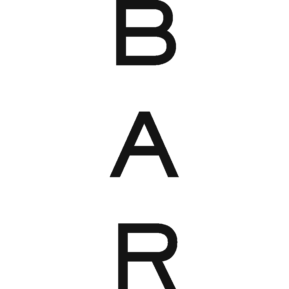 Personnalisation de Bar - Vertical