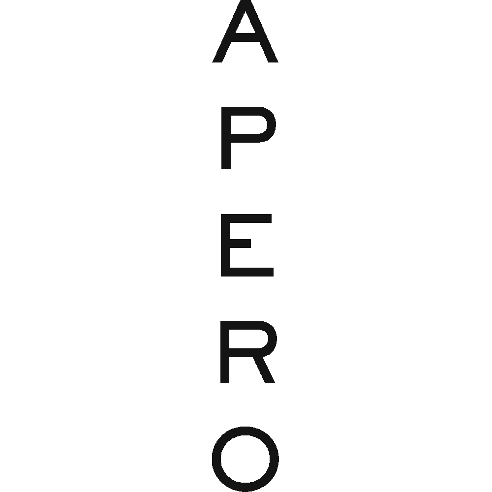 Aanpassing van Apero - Vertical