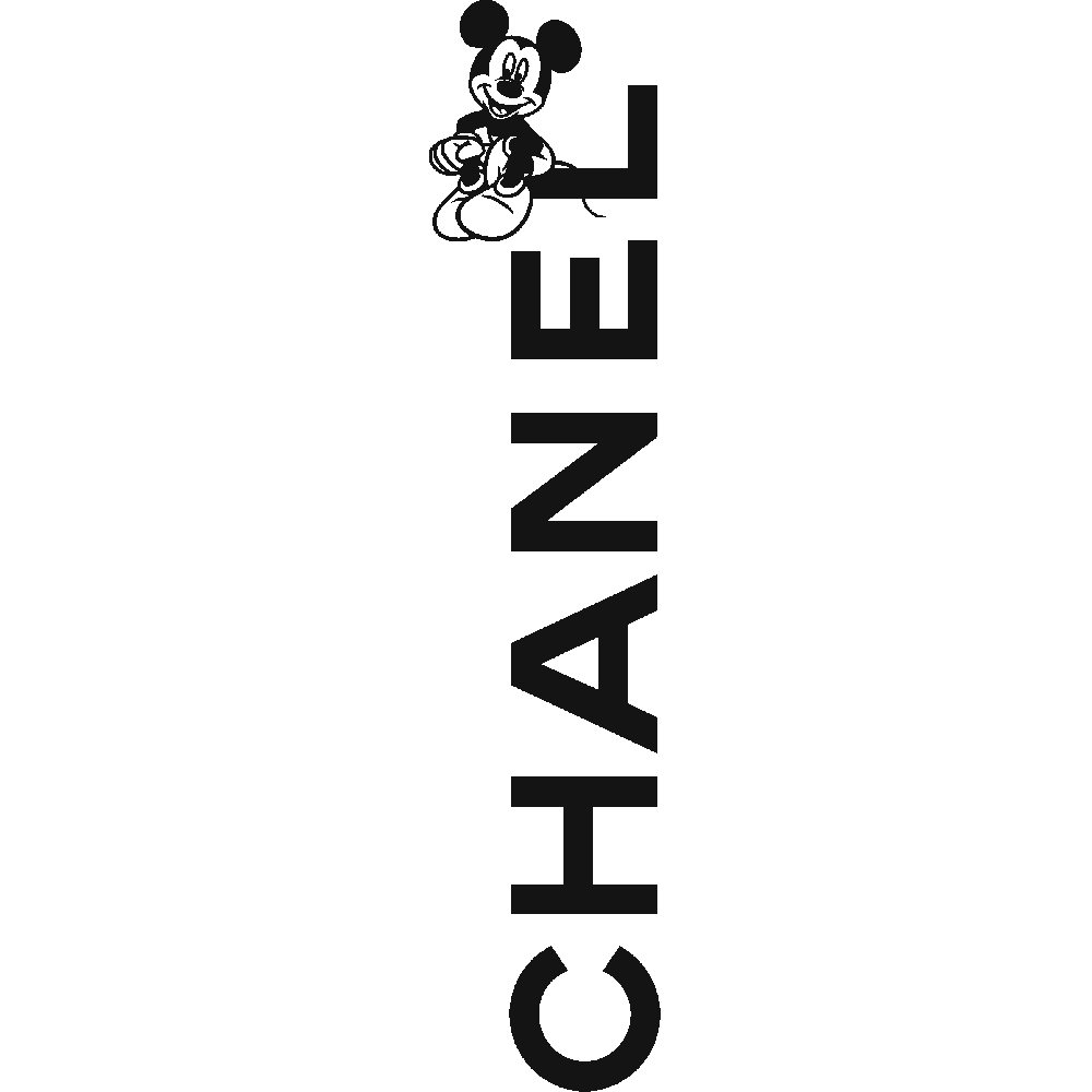 Personnalisation de Chanel Texte Mickey