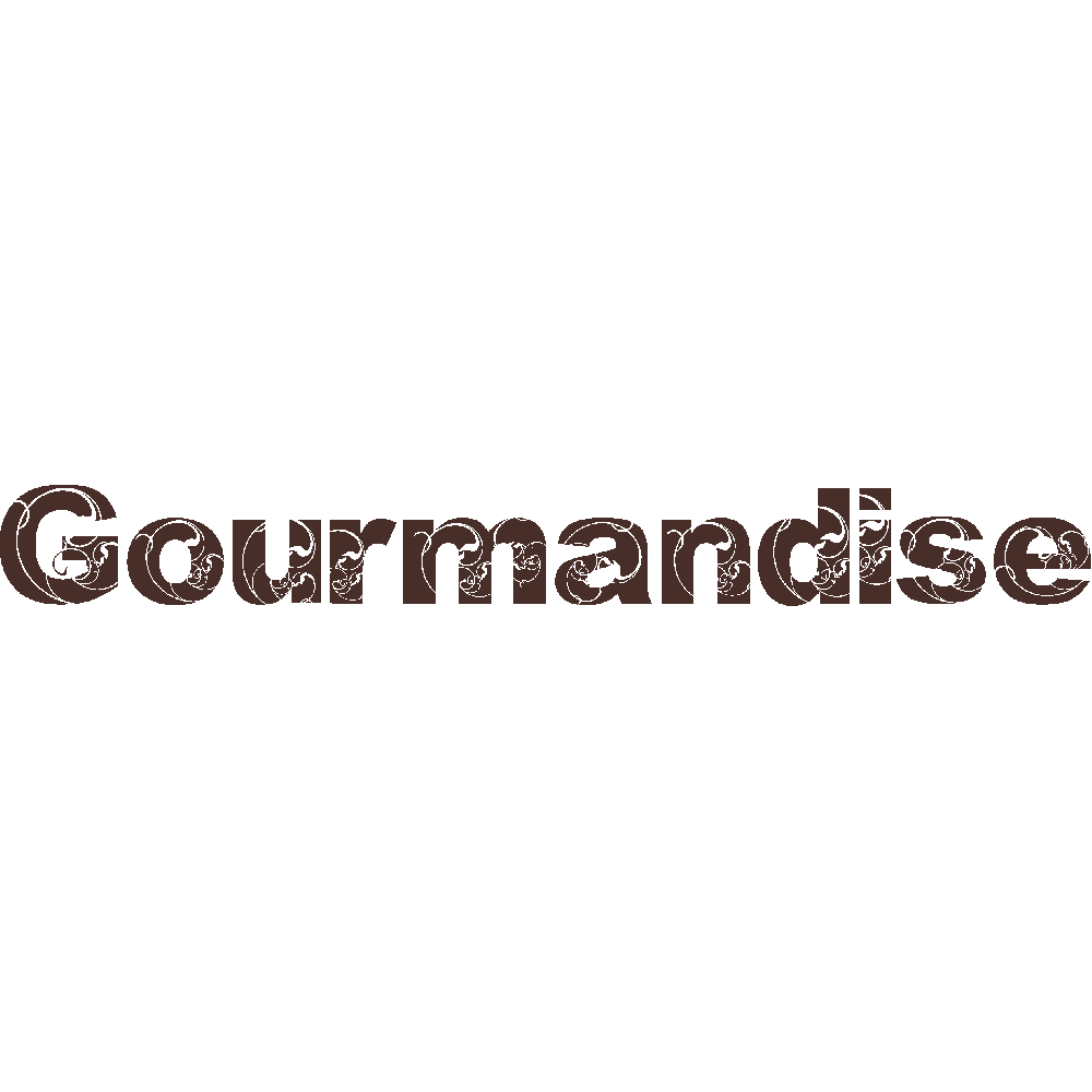 Wall sticker: customization of Gourmandise