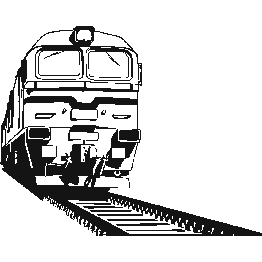 Muur sticker: aanpassing van Train 01