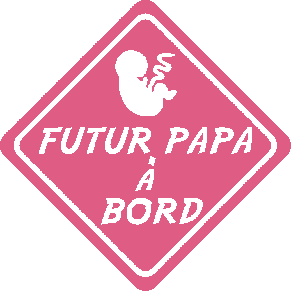 Sticker mural: personnalisation de Futur Papa...