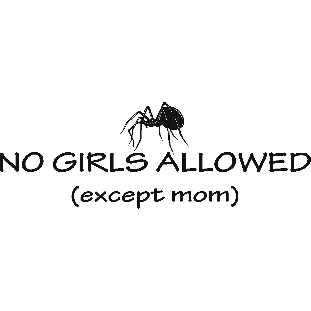 Stickers News No Girls Allowed Art Stick