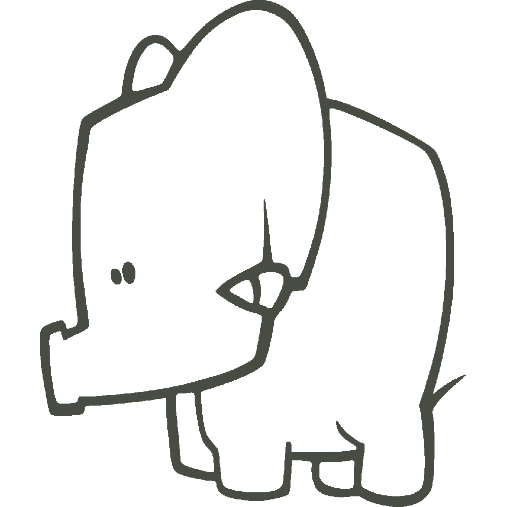 Wall sticker: customization of Elphant