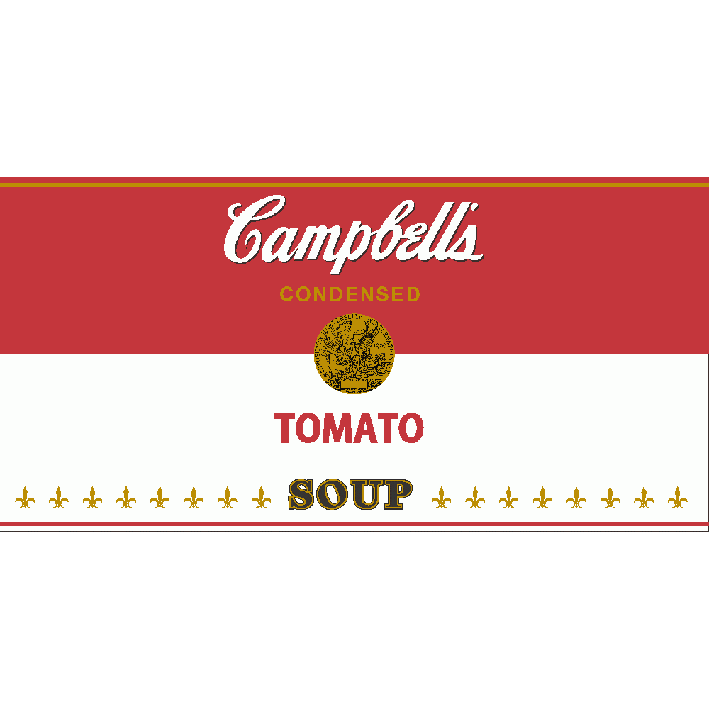Aanpassing van Campbells soup Imprim