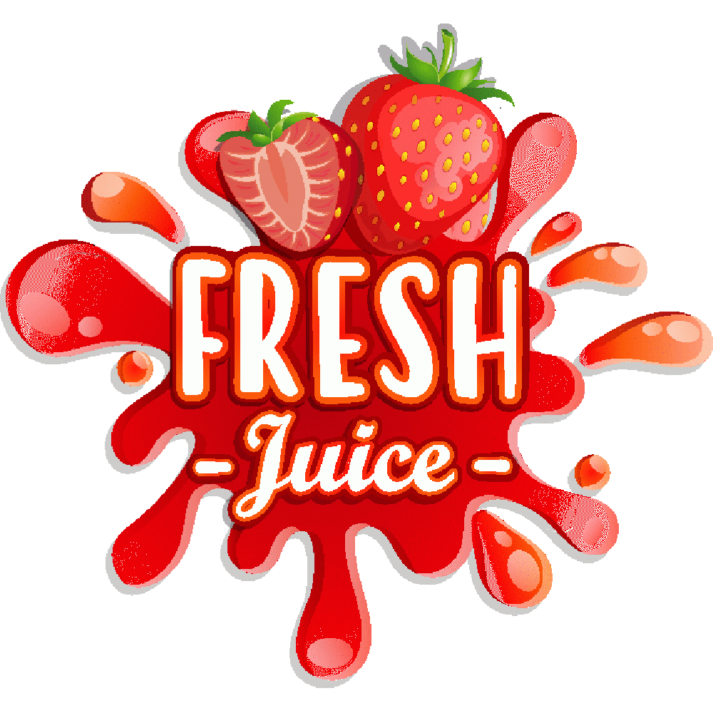 Customization of Fresh Juice Fraise - Imprim