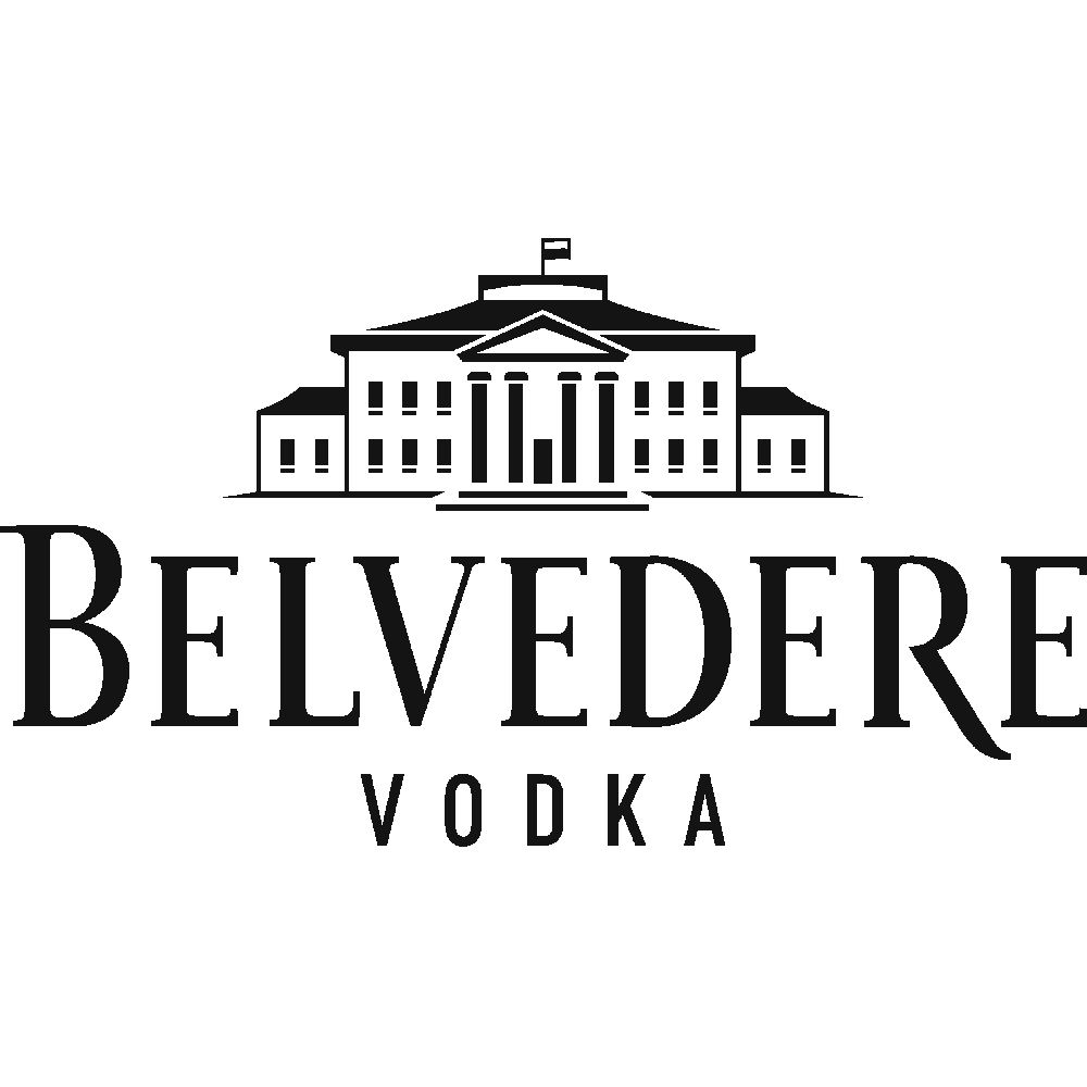 Aanpassing van Belvedere Vodka Logo 01