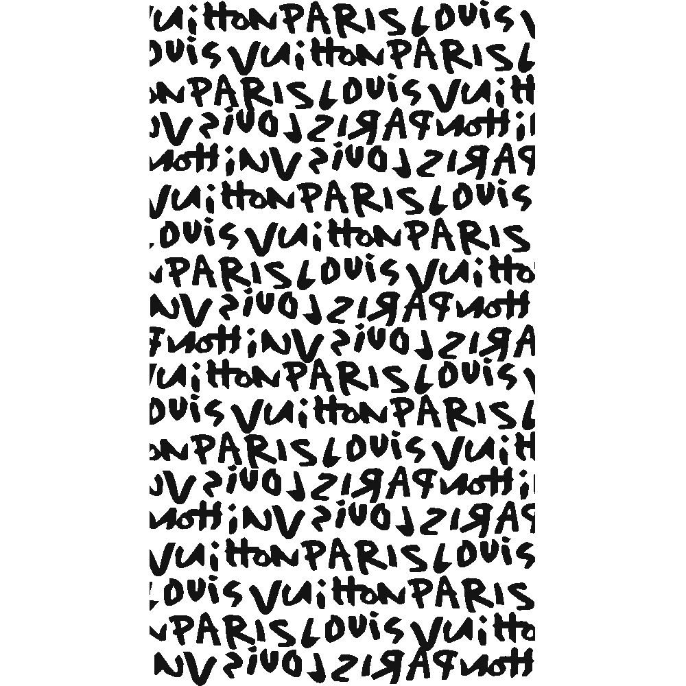 Customization of Pattern Vuitton Script
