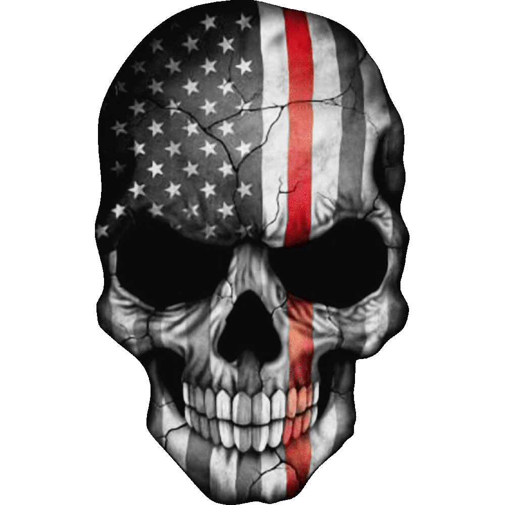 Customization of Skull USA - Imprim