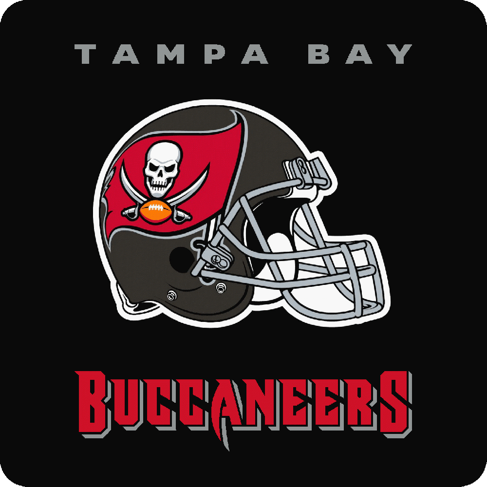 Muur sticker: aanpassing van Tampa Bay - Buccaneers - Imprim