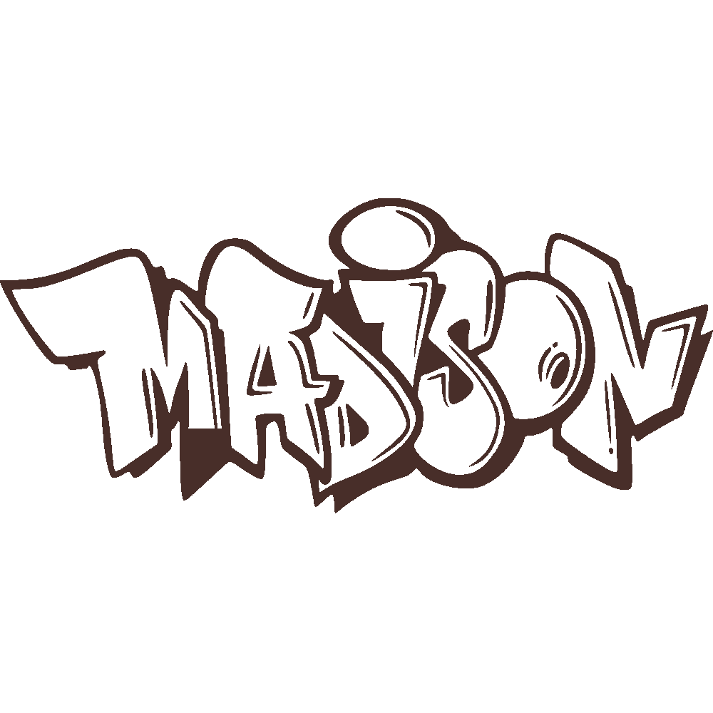 Wall sticker: customization of Madison Graffiti