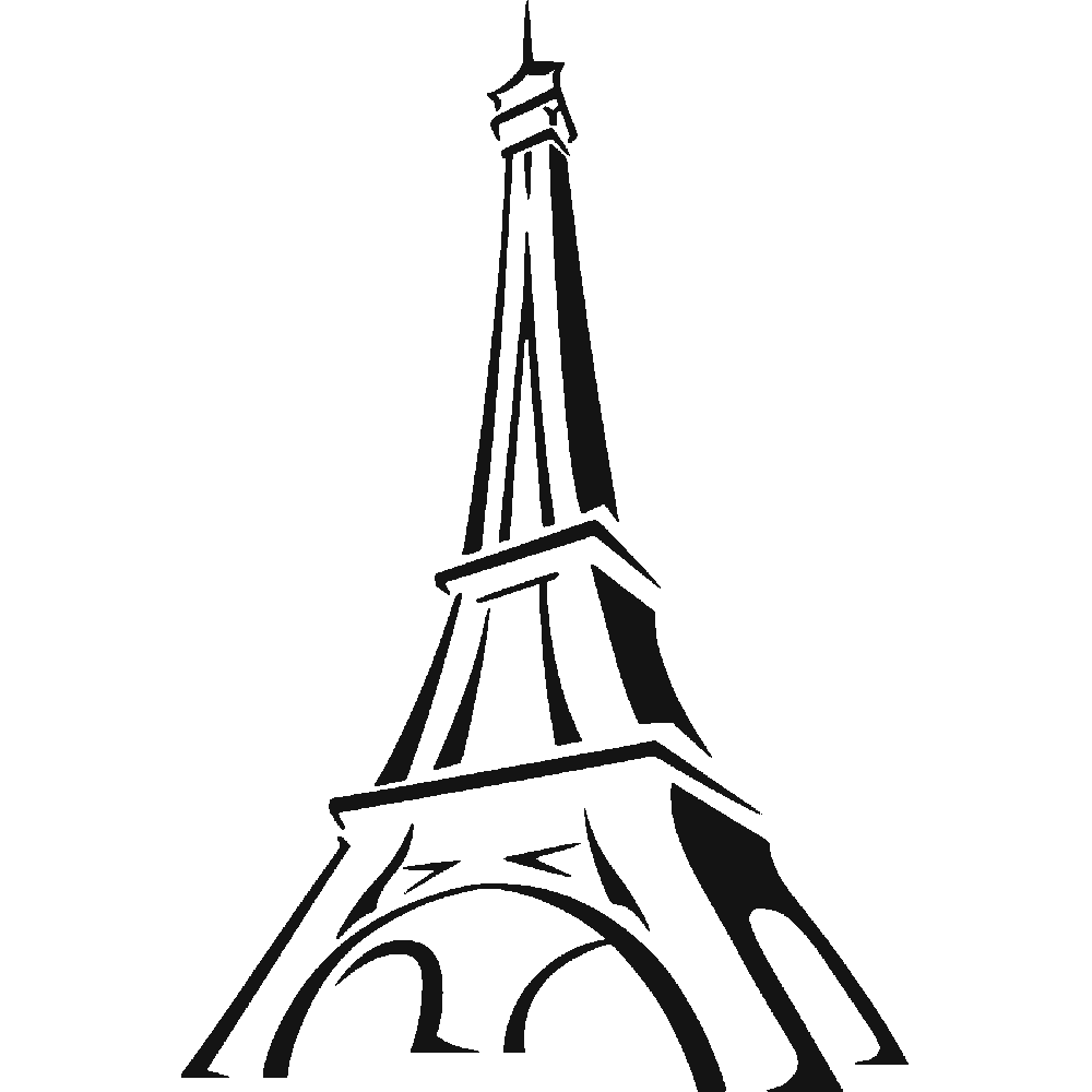 Muur sticker: aanpassing van Tour Eiffel