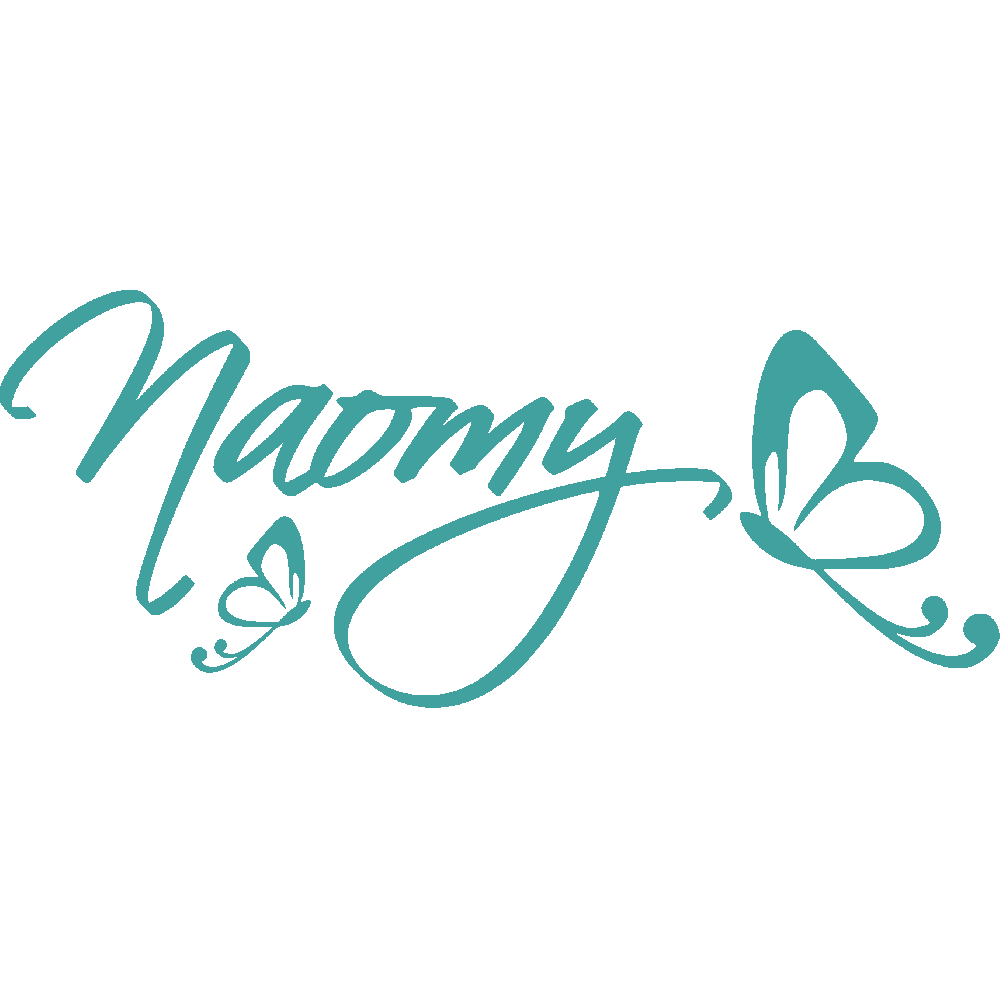 Wall sticker: customization of Naomy Papillons