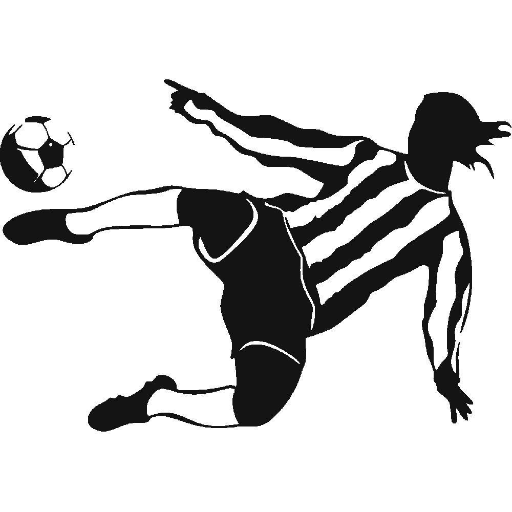 Sticker mural: personnalisation de Football - Glissade