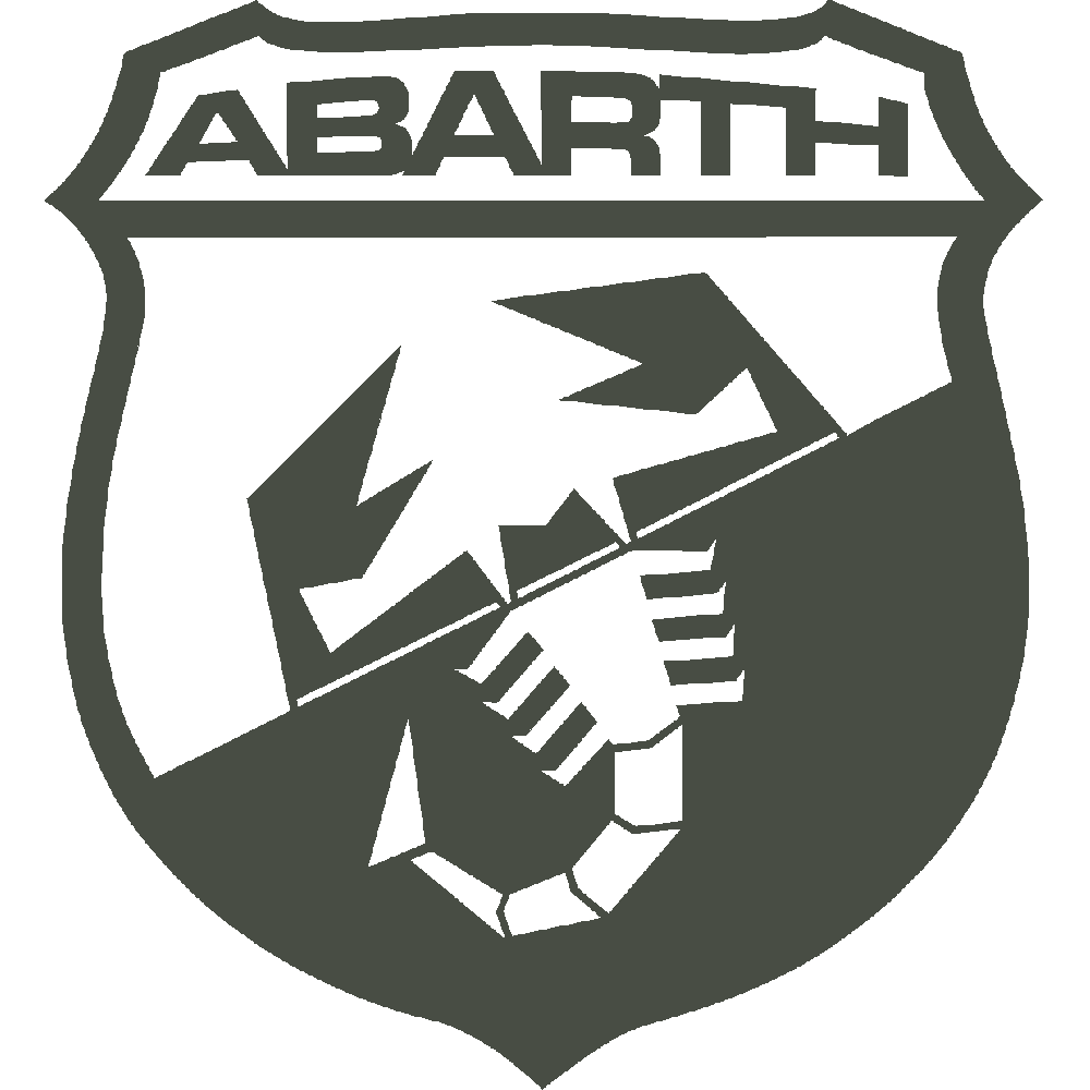 Muur sticker: aanpassing van Abarth