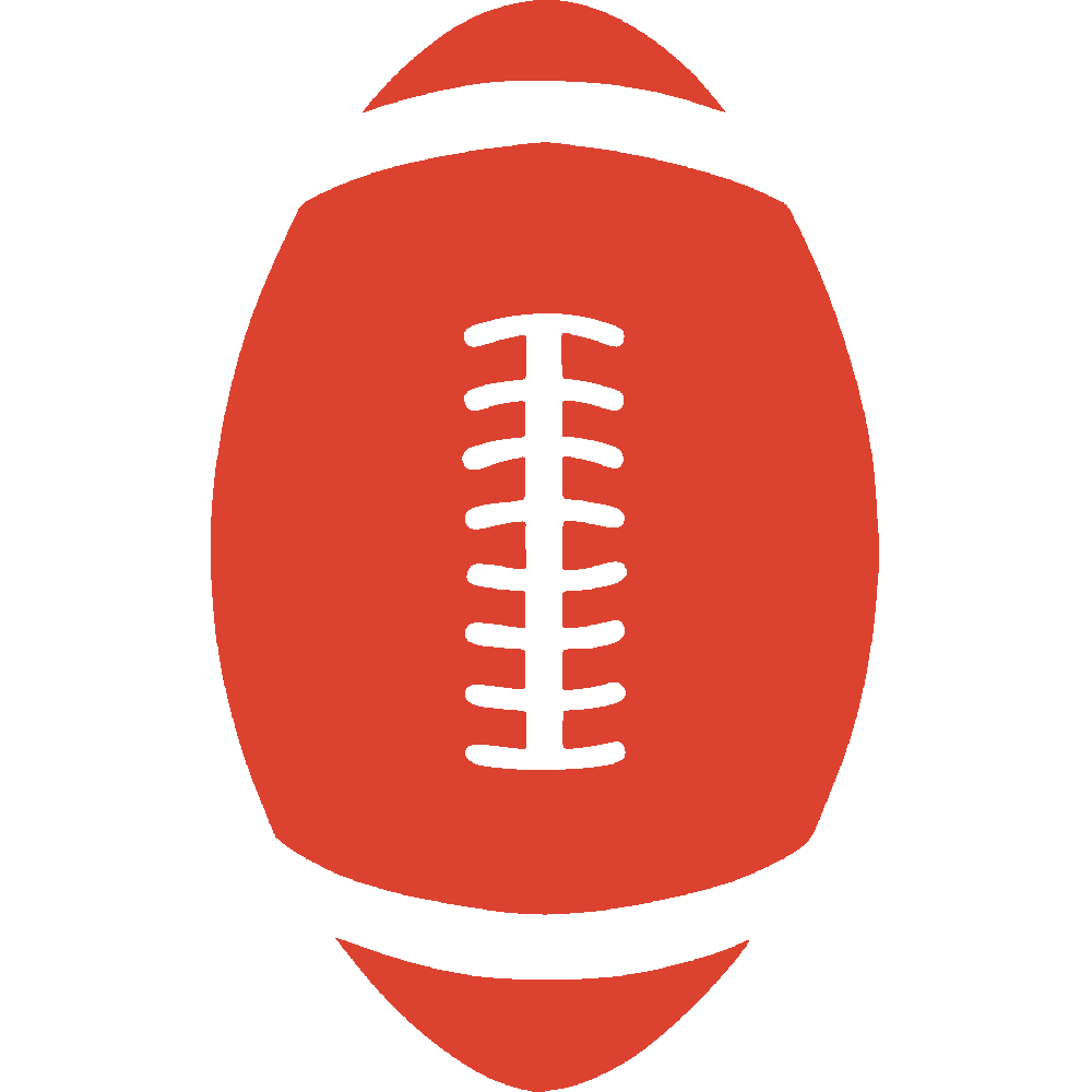Sticker mural: personnalisation de Ballon de Rugby