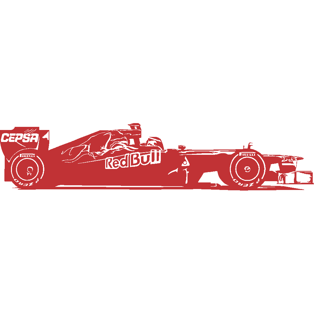 Muur sticker: aanpassing van F1 - Formula One