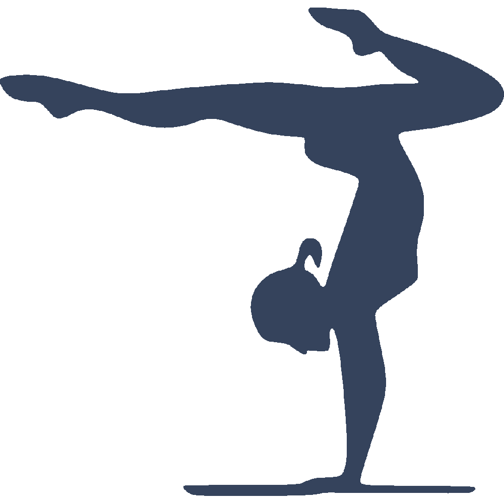 Wall sticker: customization of Gymnaste  la poutre