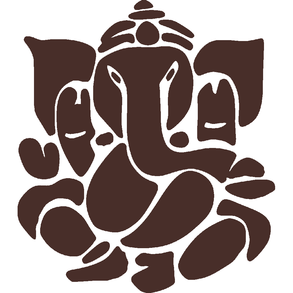 Muur sticker: aanpassing van Ganesha
