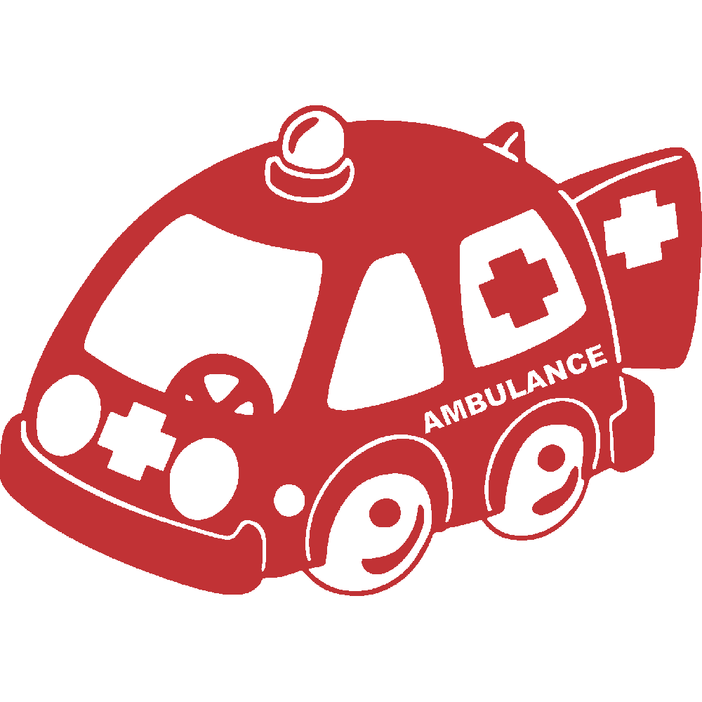 Muur sticker: aanpassing van Ambulance 1