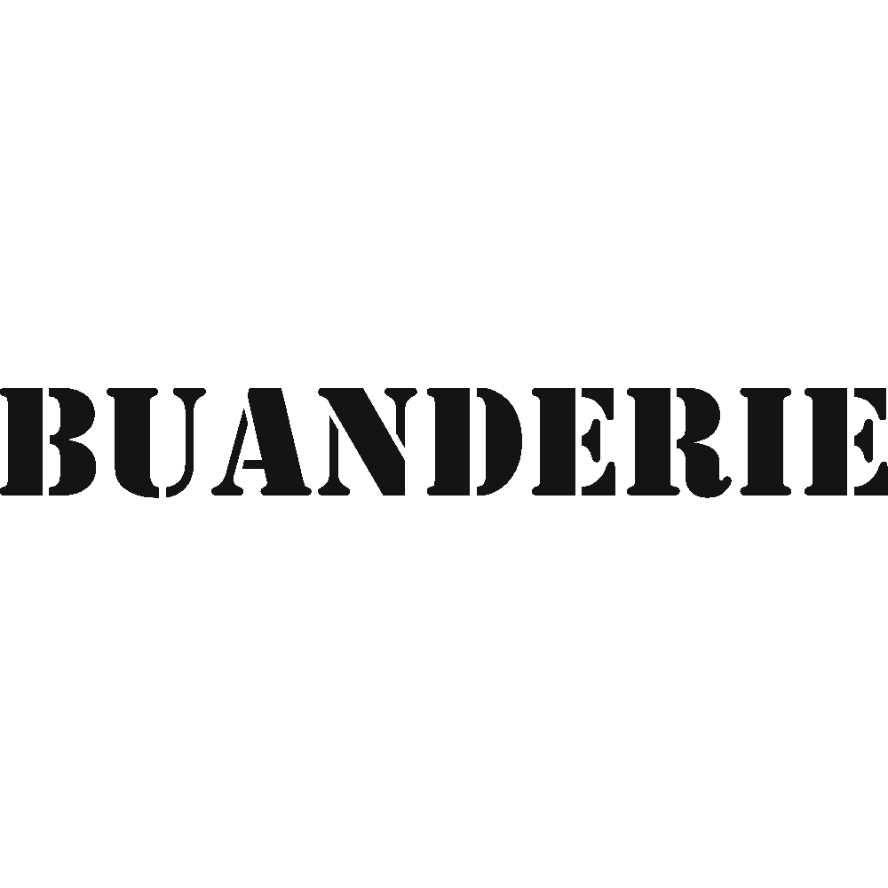 Wall sticker: customization of Buanderie - Stencil