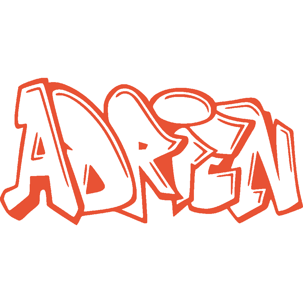Muur sticker: aanpassing van Adrien Graffiti