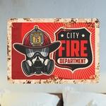 Dibond City Fire Department Vintage