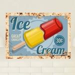 Dibond Ice Cream Vintage