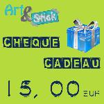 Chque cadeau 15,00 