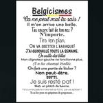 Affiche Belgicismes