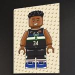 Affiche Giannis Antetokounmpo Lego