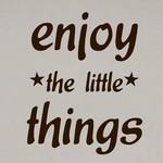 Enjoy the little things