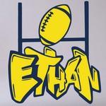 Ethan Graffiti Rugby Bleu & Jaune