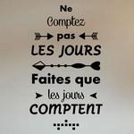 Ne comptez pas les jours...