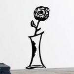Vase et rose