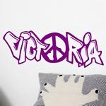 Victoria Graffiti Peace & Love