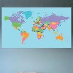 Carte du monde - Imprimée