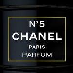 Chanel N°5 Parfum encadré bicolor