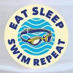Eat Sleep Swim Repeat - Imprim