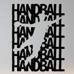 Handball texte decoupé