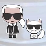 Lagerfeld et Choupette Imprim