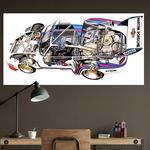 Porsche 935 Cutaway imprim