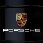 Porsche Logo imprimé Blanc
