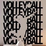 Volleyball texte decoupé
