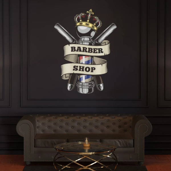 Sticker Barber Shop King