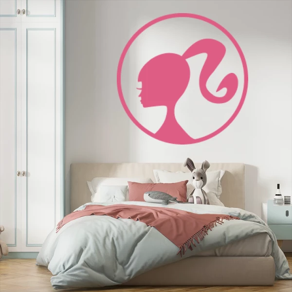 Sticker Barbie Logo cercle