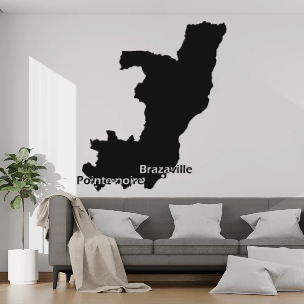 Sticker Carte Congo